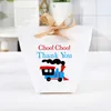 Cadeau cadeau 5pcs Choo Merci Bonbons Boîtes Train Thème Garçon Heureux 1er 2ème 3ème 4ème 5ème Fête d'anniversaire Table Centre de Table Décoration