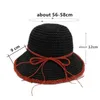 ワイドブリム帽子xdanqinx折りたたむ可能な女性の太陽の夏の女性の通気性麦わら帽子特大のバイザー女性用の手作りのかぎ針編みのビーチ