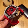 Luxe heren mechanisch horloge Zakelijk Vrije tijd Rm26-02 Automatische volledige boorkast Tape Mode Zwitserse bewegingshorloges