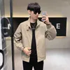 Men's Jackets 2022 Coat Jacket Men's Spring High Quality Workwear Handsome Loose Streetwear Solid Color Business