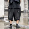 Pantalon homme unisexe japon Harajuku Streetwear mode ample décontracté pantalon droit hommes femmes Punk gothique Hip Hop noir homme Harem pantalon