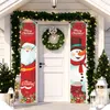 Juldekorationer Nötknäppare Soldat Banner Couplet for Home Holiday Merry Door Decor Happy Year