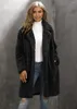 Pelliccia da donna Autunno/Inverno Abito da donna Cappotto con collo Donna Peluche di media lunghezza