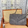 Denim Dames Schoudertassen Vintage Handtassen Canvas Hobo Messenger Bag Dames Designer Tassen met Geschenkdoos205K