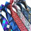 Bow Ties GUSLESON Fashion Silk Men Tie Plaid Necktie 8cm Floral Striped Green Blue For Business Suit Wedding Party Gravatas