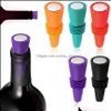 Bar Tools UPS Premium Sile Wine en Drank Bottle Cap Set Lekbestendig Champagne Flessen Sealer Stoppers Cork Saver Stopper herbruikbaar DHVB7