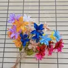 Decorative Flowers 3 Heads Silk Flower Artificial Lily European Multicolor Fake Bridal Bouquet Wedding Home Party Decoration