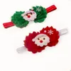 16004 Infant Baby Christmas Headbands Kids Flower Cartoon Santa Claus Elastic Hairband Children Headwear Hair Accessory