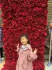 Flores decorativas SPR China Supplie decoración Floral para el hogar ramo de peonía rosa pared de flores artificiales de seda telón de fondo de boda