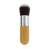 فرشاة محترفة Bamboo Foundation Brush Housebying Powder Searner Liquid Angled Flat Base Cosmetics FY5572 بالجملة