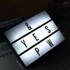 Lampes de table LED Combinaison Lumière DIY Lettre Lampe Décorative USB/Batterie Alimenté Message Board Symbole Cartes Décor