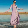 Casual jurken Ramadan Velvet African voor vrouwen Abaya Dubai Turkije Islam Moslim Lange avondjurk Robe Djellaba Femme Musulmane Longue