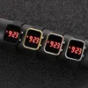 Armbanduhren 2022 Luxus Paar Uhr LED Digital Liebhaber Mann Frau Mode Schwarz Gold Arabische Ziffern Zifferblatt Wasserdichte Uhren Digitale Uhren