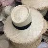 Шляпа шляпы широких краев Axi-4-Raffia Summer Natural Paper Flat Bowknot Wind Leisure Beach Lady Cap Женщины Солнце Шляпа