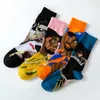 Men's Socks 18 Style Fashion Trend Men Happy Funny Socks Casual Personality Hip-Hop Cotton Socks Men's Women's Portrait Couple Sock T221011