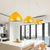 Lâmpadas pendentes Luzes modernas Lâmpadas de suspensão LED coloridas Para sala de jantar, barra de barra de barra de cozinha de cozinha E27 Hanglamp industrial