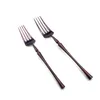 أدوات المائدة مجموعات الأرجواني الفاخرة الفاخرة 4pcs عشاء سكين شوكة ملعقة Flatware 304