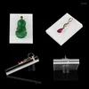 Jewelry Pouches Acrylic Pendant Holder Necklace Display Stand Organizer Jewellry Tray Plate Jewerly Case Showing Props