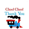 Gift Wrap 5pcs Choo Thank You Candy Boxes Train Themed Boy Happy 1st 2nd 3rd 4th 5th Birthday Party Table Centerpiece Decoration