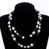 Luxury Designer Jewelry Necklace natural pearls necklace for women Long Sweater Chain Elegant fashion Jewelry accessories3169