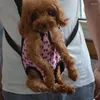 Capas de assento de carro de cachorro transportadora de sacola de estimação para cães pequenos curto de cinco buracos mochila peito dianteiro preto e cor rosa