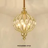 Ljuskronor Modern LED Crystal Chandelier för matsal Kök sovrum svart guld retro tak hängande lampa lyktor belysning fixturer