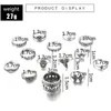 Bröllopsringar 13st/set Böhmen Antik silverfärg Stacking Set Elephant Hamsa Hollow Out Knuckle Midi för kvinnliga smycken