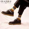 Herrensocken CHAOZHU Mode Herbst Winter Casual Baumwolle Crew Männer Punkte/Streifen Täglich Deodorant /Calcetines T221011