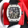 Watch Mens Personality Trend Hollowed Out Square Large Dial Fashion Leisure Waterproof Mechanical