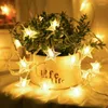 Strings Star Shaped Fairy Light String Warm LED Pendant Hanging Garlands Wind Chime For Home Party 3M Long GRSA889