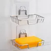 Tv￥l diskar bar sk￥lh￥llare badrum rostfritt st￥l rack v￤ggmonterat handfat d￤ck badkar duschskrubber svamp