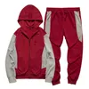 Herrspårsugnar Nya set Spring Autumn Man Sportswear Piece Set Sports Suit Fashion Jacketpant Sweatsuit Manlig träningsdräkt G221011