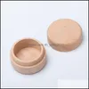 Jewelry Boxes Beech Wood Small Round Storage Box Retro Vintage Ring For Wedding Natural Wooden Jewelry Case 136 U2 Drop Delivery 202 Dhdr1