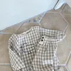 Комплекты одежды весна лето детская хлопковая льняная одежда для мальчиков и девочек штаны футболка 2pcs милая мультипликация маленькая утка, рожденная наряды 221011