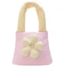 Vêtements de coton Enfants sac à main automne d'hiver fleur fleur à la main de transport de la main de portage clair de style occidental parentalité petit changement sac en tissu