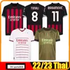 22 23 Ibrahimovic fans Player Version Soccer Jerseys 4th Giroud Jersey Paqueta Romagnoli Brahim 2022 2023 Theo Milan Football Shirt Hernandez Maillot Diaz Ac Milans