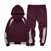 Men's Tracksuits Hooded Tracksuit Men Two Piece Set Jogger Autumn Sportswear Zipper Jackets and Pants Casual Sweatshirt Mens Clothing Outfis Male G221011