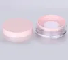 10 g di plastica in polvere vuota in polvere per bottiglia kit da viaggio per imbarcazione blusher contenitori cosmetici con setaccio in polvere e coperchi