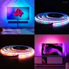 Strips 5V Addressable COB LED Strip Programmable Magic RGB FOB Bar Light Mobile APP Control RGBW USB DC5V Powered 320LEDs/M 0.5M 1M