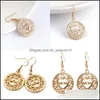 Dangle Lustre Creux Amour Coeur Dangle Boucles D'oreilles Maman Lettre Goutte Or Crochet D'oreille Pour Les Femmes Maman Fête Des Mères Cadeau De Mode Bijoux Dhkxs