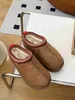 Tasman Chestnut Shoes Stivali da neve Pantofole da donna firmate Inverno Suola spessa Etnico Caldo Casual Pigiama da interno Abbigliamento da festa Stivaletti da neve in cotone antiscivolo con scatola