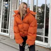 Women's Down Parkas Autumn Winter Y2K överdimensionerad bubbla beskuren kappa kvinnor 2021 mode långärmad varma jackor parkas casual outwear svart grön t221011