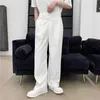 Pantaloni da uomo 2022 Autunno Inghilterra Stile Asimmetrico Diagonale Appeso Cintura Design Vestito da Uomo Casual Pantaloni Allentati M-XXL
