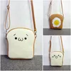 Evening Bags Creative Poached Egg Messenger Bag Harajuku Small Omelette Crossbody Toast Designer Phone Coin Purse Birthday Gift For Kids #15