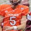 미국 대학 풋볼웨어 버지니아 테크 hokies 축구 저지 윌리엄스 윌리엄스 태도 조쉬 푸가 엘리 아담스 노 렐 폴라드 아르마니 채팅맨 jalen stroman mario kendri