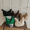 Borse da sera Borsa a tracolla in cotone spazio invernale Donna Gnocco di grande capacità Borsa a tracolla imbottita di moda Borsa a tracolla da donna di lusso