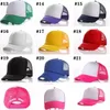 Festive 21 colors Party Hats Kids Cap children Mesh Caps Blank Sublimation Trucker Hat Girls Boys Toddler Cap
