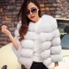 S-3XL Mink Coats Women 2022 Invierno Top Fashion Fur Pink Fur Coat Elegante espeso tibia