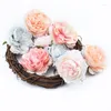 Decorative Flowers 20/30 PCS Artificial Flower Multicolor Silk Peony Wall Wreath Household Product Crafts Party Home Decor