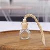 Oils Diffuser Car Perfume Bottle Pendant Cars Air Freshener For Aromatherapy Essential Empty Hanging Fragrance Glass Bottles Auto Ornaments Decor WLL1729